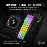 Corsair DIMM 32 GB DDR5-6000 (2x 16 GB) Dual-Kit, Arbeitsspeicher schwarz, CMH32GX5M2B6000C38, Vengeance RGB, INTEL XMP