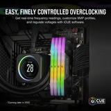 Corsair DIMM 32 GB DDR5-6000 (2x 16 GB) Dual-Kit, Arbeitsspeicher schwarz, CMH32GX5M2B6000C38, Vengeance RGB, INTEL XMP