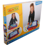 Creathek Magnetische Maltafel mit 4 Stempeln und Stift, Lerntafel 