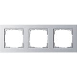 Gira Abdeckrahmen dreifach E2 mit Klemmbefestigung für Unterputzmontage, lackiert aluminium, Retail