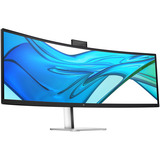 HP Pro 549pm Konferenz-Monitor, LED-Monitor 124.5 cm (49 Zoll), schwarz/silber, DQHD, VA, Curved, Popup-Webcam, 165Hz Panel