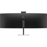 HP Pro 549pm Konferenz-Monitor, LED-Monitor 124.5 cm (49 Zoll), schwarz/silber, DQHD, VA, Curved, Popup-Webcam, 165Hz Panel