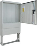 Hager Verteilersäule Baureihe 177 mit Montageplatte, Gehäuse grau, Retail