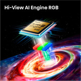 Hisense 65UR8DS RGB MiniLED, LED-Fernseher 164 cm (65 Zoll), schwarz/dunkelgrau, UltraHD/4K, Hi-View AI Engine RGB, 180Hz Panel