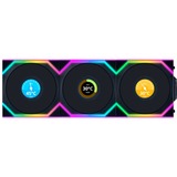 Lian Li UNI FAN SL120 LCD Wireless 3er-Pack inkl. Controller, Gehäuselüfter schwarz, 124.5 mm