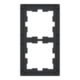 Merten Rahmen zwei fach Glas schwarz (glänzend), Retail