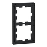 Merten Rahmen zwei fach Glas schwarz (glänzend), Retail