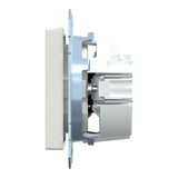 Merten Schutzkontakt-Steckdose mit erhöhtem Berührungsschutz und Schriftfeld, Unterputz, 16 Ampere, 250 Volt weiß (glänzend), Retail