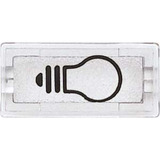 Merten Symbol Licht klar rechteckig, Rahmen transparent, Retail