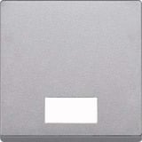 Merten Wippe mit Symbolfenster rechteckig für Kontrollschalter- und Taster-Einsatz Typ 433860 aluminium, Retail