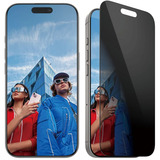 PanzerGlass  Privacy Displayschutz Ultra-Wide Fit, Schutzfolie transparent, iPhone 16 Pro