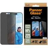 PanzerGlass  Privacy Displayschutz Ultra-Wide Fit, Schutzfolie transparent, iPhone 16 Pro