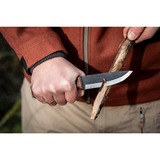 Petromax Bushcraft Messer 10,5cm Griff aus Walnussholz, mit Ledertasche