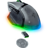 Razer Basilisk V3 Pro 35K - Phantom White Edition, Gaming-Maus weiß/transparent
