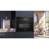 Siemens CM724G1B1 IQ700, Backofen schwarz/edelstahl, mit Mikrowellenfunktion, 60 cm, Home Connect