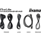 iiyama ProLite TF5539AS-B1AG, Public Display schwarz (matt), UltraHD/4K, IPS, Touchscreen