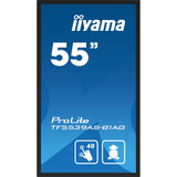 iiyama ProLite TF5539AS-B1AG, Public Display schwarz (matt), UltraHD/4K, IPS, Touchscreen