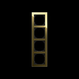 0 Busch-J. Abdeckrahmen 4-fach 1724-4013 gold (glänzend), Retail