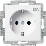 Busch-Jaeger Schutzkontaktsteckdose Einsatz Typ F 20 EUC/DV-914 weiß, Retail