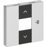 Busch-Jaeger Zentralscheibe Aluminium silber, Rahmen aluminium, Retail