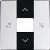 Busch-Jaeger Zentralscheibe Aluminium silber, Rahmen aluminium, Retail