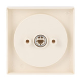 Busch-Jaeger Zentralscheibe für Dreistufen-Drehschalter mit Drehknopf, Abdeckung weiß, Retail