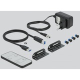 DeLOCK DP 1.4 KVM Switch - 8K 30Hz mit SB 3.2 Gen 1, KVM-Switch schwarz