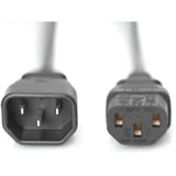 Digitus Netz-Verlängerungskabel schwarz, 1,20 Meter, Kaltgeräte-Buchse > Stecker