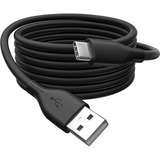 Digitus USB 2.0 Silikon-Anschlusskabel USB-A > USB-C schwarz, 1 Meter, PD, Laden mit bis zu 60 Watt