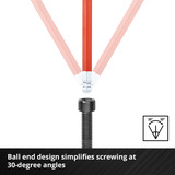 EINHELL Innensechskantschlüssel-Set farbig, 9-teilig, Schraubendreher 