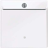 Merten Card-Schalter beleuchtbar, Taster-Einsatz für Card-Schalter, Typ 315625 weiß (glänzend), Retail