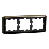 Merten D-Antik Metallrahmen 3-fach Rahmen Retail