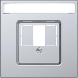 Merten Zentralplatte Einsatz Abdeckung System Design rechteckiger Ausschnitt MEG4250-6036 edelstahl, Retail