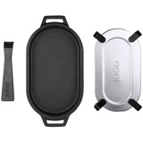 Ooni Servierpfanne Sizzler anthrazit, Sockel aus Edelstahl