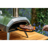 Ooni Servierpfanne Sizzler anthrazit, Sockel aus Edelstahl