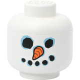Room Copenhagen LEGO Storage Head "Snowman", klein, Aufbewahrungsbox weiß