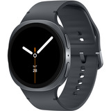 SAMSUNG Galaxy Watch8, Smartwatch dunkelgrau, 44 mm, LTE, Sport Band M/L