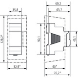 Theben TR 622 top3, Zeitschaltuhr mit Wochenprogramm, 2 Kanäle