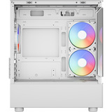 Aerocool Viewport Mini-G-WT-v4 ARGB, Tower-Gehäuse weiß, Tempered Glass x 2