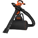 BLACK+DECKER 3-in-1 Elektro-Laubsauger BEBLV300-QS, Laubsauger/Laubbläser schwarz/orange, 3.000 Watt