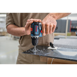 Bosch Akku-Bohrschrauber GSR 12V-32 Professional, 12Volt blau/schwarz, Li-Ionen Akku 2,0Ah + 4,0Ah, 40-teiliges Zubehör-Set, L-BOXX