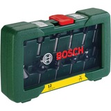 Bosch Heimwerken & Garten Wolfram-Carbide-Fräser-Set, 12-teilig 1/4" Schaft