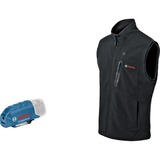Bosch Professional Beheizbare Weste GHV 12+18V XA, 2XL, Arbeitskleidung schwarz, ohne Akku