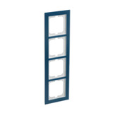 Busch-Jaeger Abdeckrahmen 4-fach, Abdeckung blau, Retail