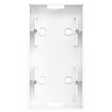 Busch-Jaeger Aufputz-Gehäuse für Einsätze und Zentralscheiben mit Abdeckrahmen, 2 Einheiten, Kunststoff Retail