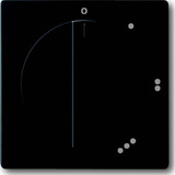 Busch-Jaeger Busch-J. Zentralscheibe sw mt f.3Stufen-Drehs 2542 DR/01-885, Abdeckung schwarz, Retail