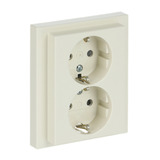 Busch-Jaeger Schutzkontakt Doppelsteckdose 202 EUJB-82 weiß, Retail