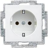 Busch-Jaeger Schutzkontaktsteckdosen-Einsatz weiß, Retail