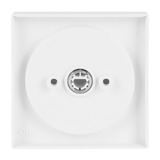 Busch-Jaeger Zentralscheibe stud-ws/mt, Rahmen weiß, Retail