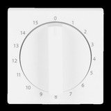 Busch-Jaeger Zentralscheibe stud-ws/mt, Rahmen weiß, Retail